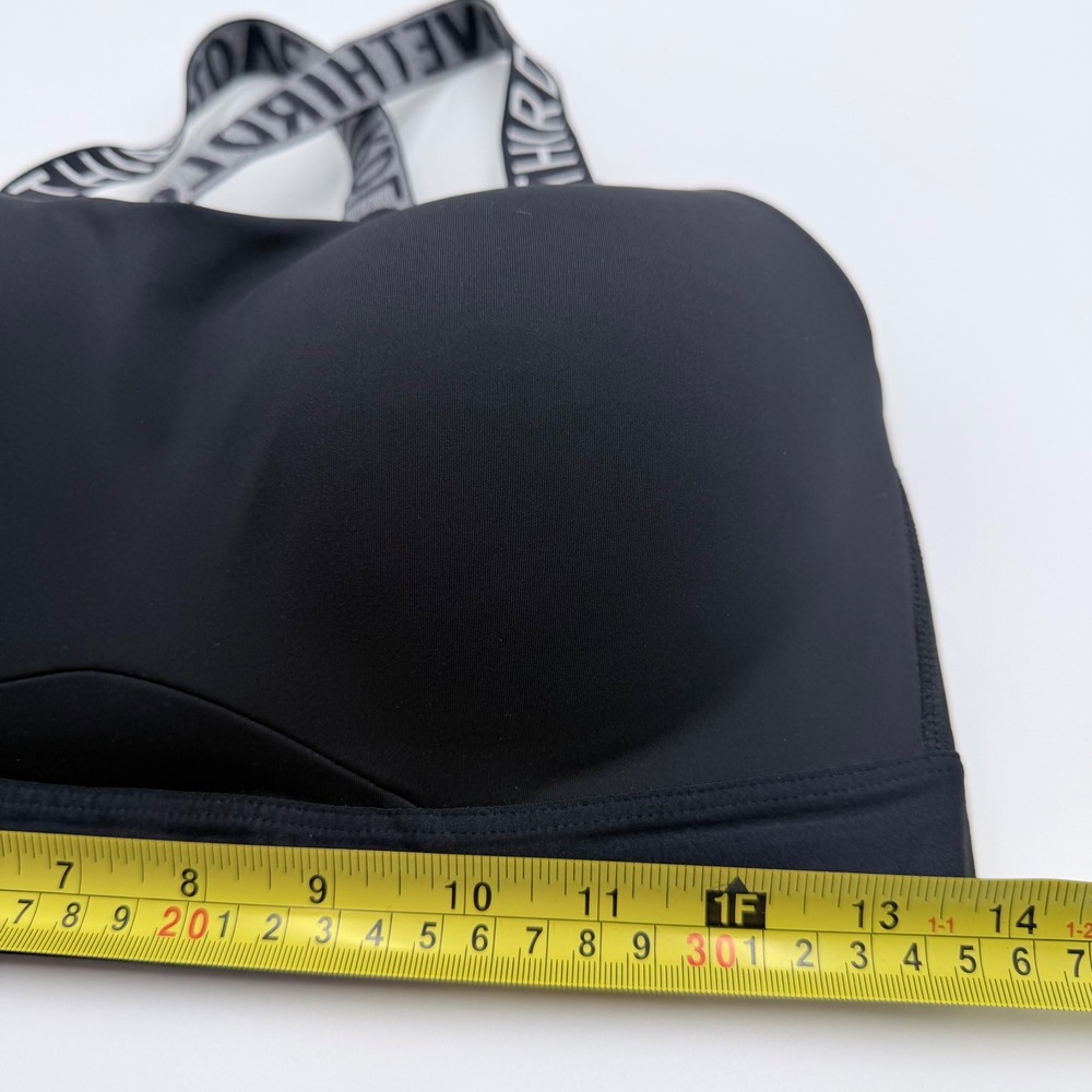 ThirdLove Kinetic Impact Sports Bra Black High Support 34E Adjustable Straps
